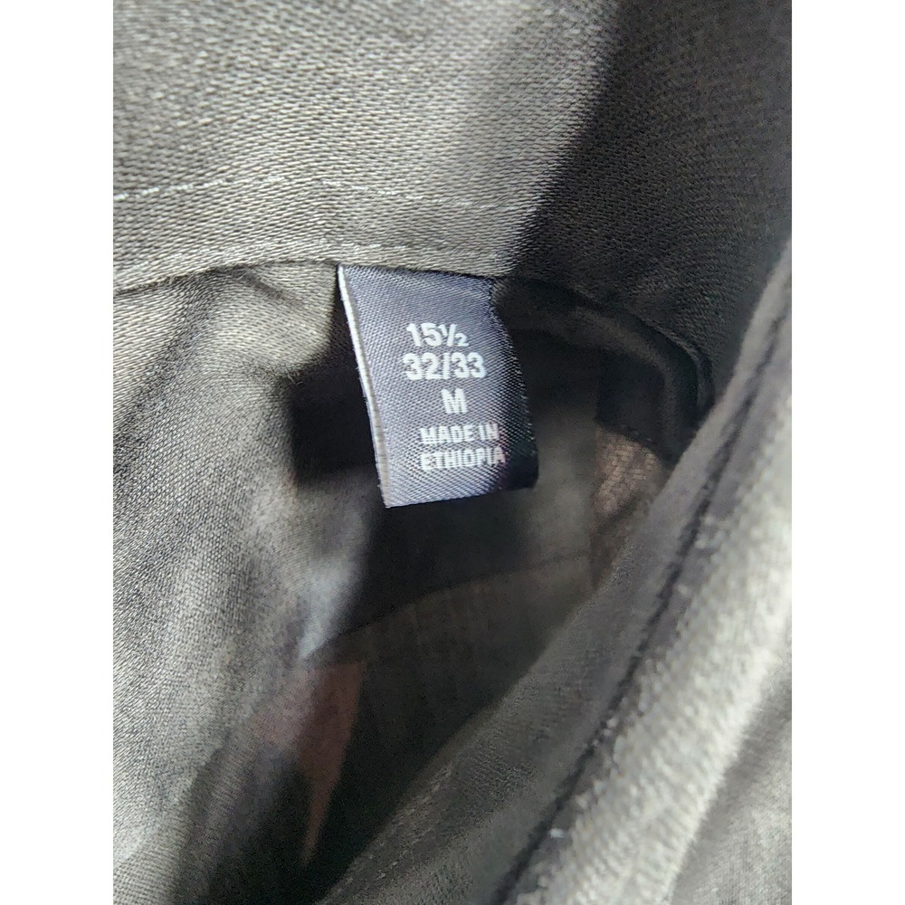 Van Heusen Mens Regular Fit Stretch Dress Shirt Storm Grey 15.5 32/33 20F6508071 - Picture 5 of 5